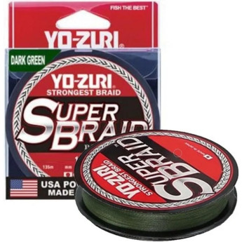 Шнур плетеный YO-ZURI PE SUPERBRAID 0,19мм, 274 м Green